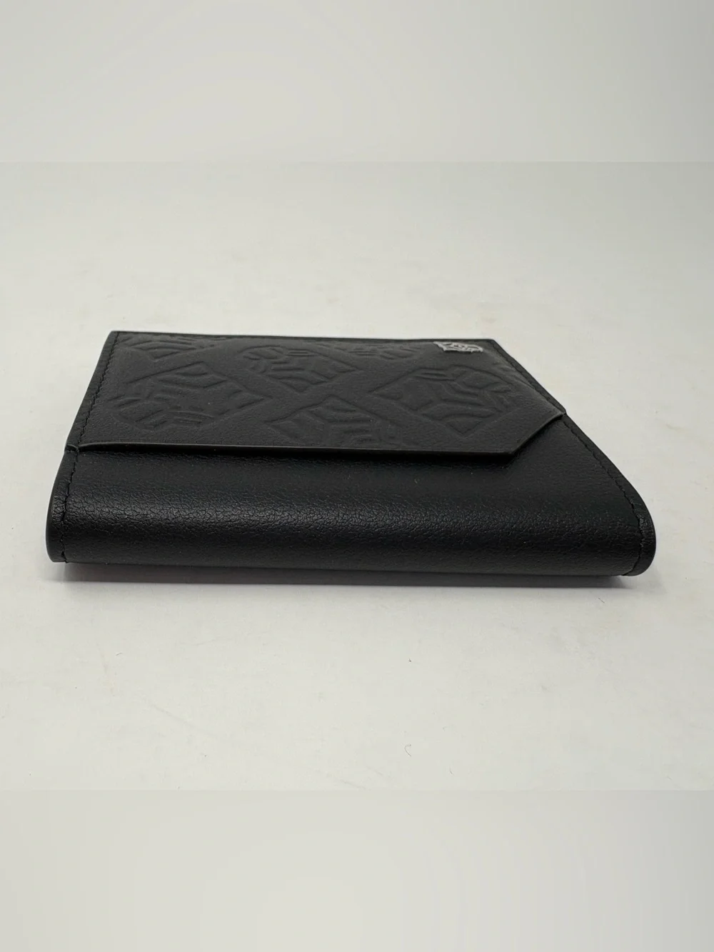 Cartier Panthere Black Calfskin Leather Wallet Card Holder SLG Slim Minimalist
